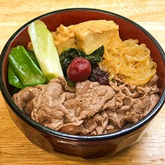 料亭の味 具だくさん 梅すき焼き丼