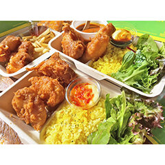 ロケットチキンライスセット(3ピース)