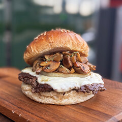千葉焦がし醤油きのこバーガー
