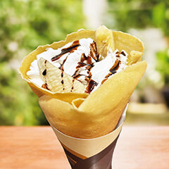 バナナチョコホイップクレープ