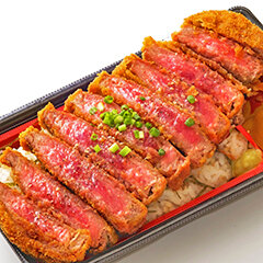 やわらか霜降りサーロインの牛とろかつ重