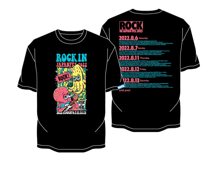 ロック・イン・ジャパン2022 Tシャツ - ミュージシャン