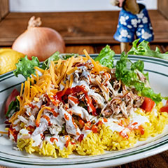 ローストチキン専門店のチキンオーバーライス