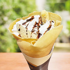 バナナチョコホイップクレープ