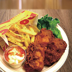 ロケットチキン&ふりふりポテトセット